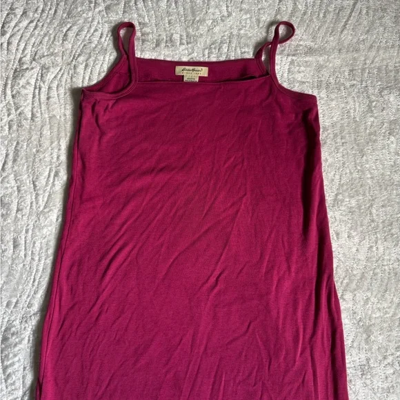 EUC!😍 Vintage Eddie Bauer Fuchsia Cotton Dress - Picture 3 of 6